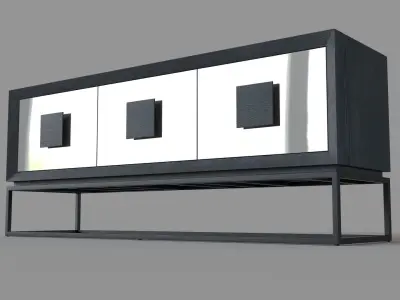 Etna 66 Wide Sideboard 3D model