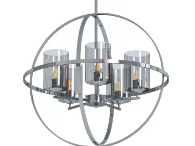 Chrome Cylinders 5 3D model