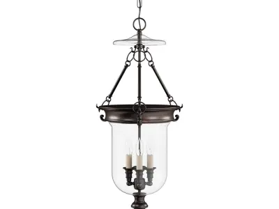 Feiss Luminary 4-Light Oil Rubbed Bronze Hall Chandelier 3D model