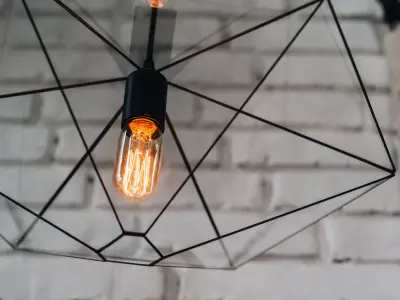 Pendant geometric glass light  Free 3D model