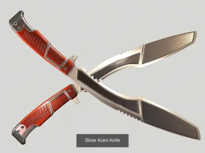 Kukri Knife Collection 3D Model Pack