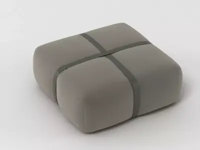 Ivano Redaelli Harper Pouf Low-poly 3D model