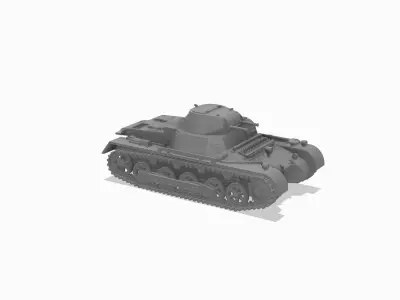 Panzerkampfwagen I Ausf B - 1-100 Scale 3D print model