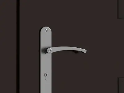 Plastic door 09 3D model