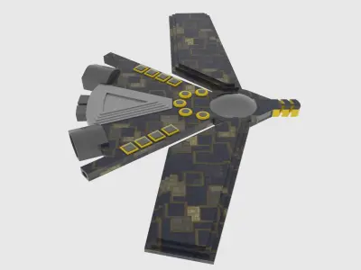 Cosmos 500-S Spaceship  Low-poly 3D model