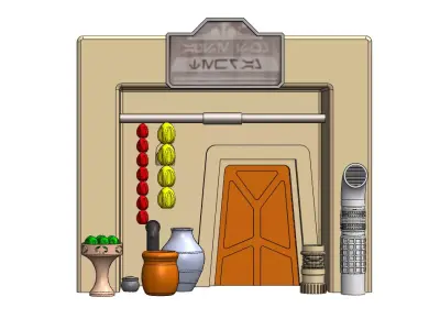 Custom Mosa Espa Market 3D print model