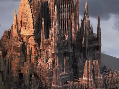 Conan Kings Barbarian Tower 4 3D model