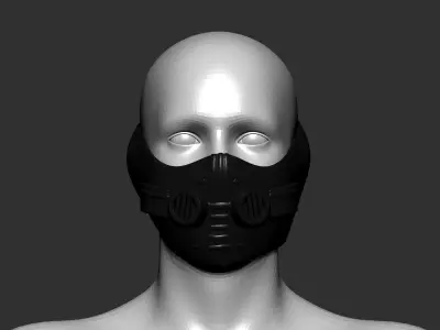 helmet high poly sculpt 3d printable  3D model