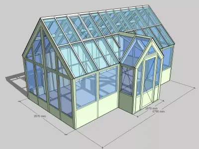 Greenhouse 3D model 2