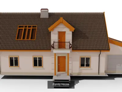 Modern Block of Flats Collection 3D Model Pack