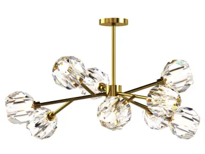 RH Chandelier Low-poly 3D model