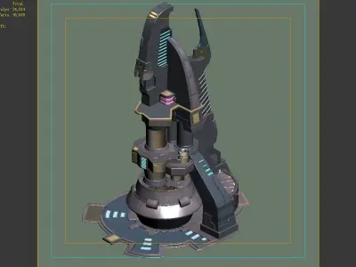 Space Station - Occupy Tower 03 3D model
