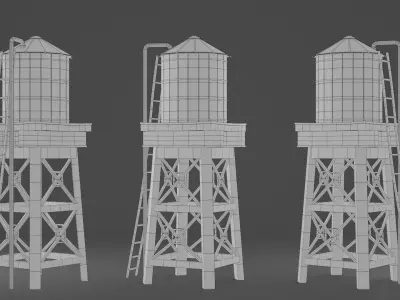 Water tank 3D model