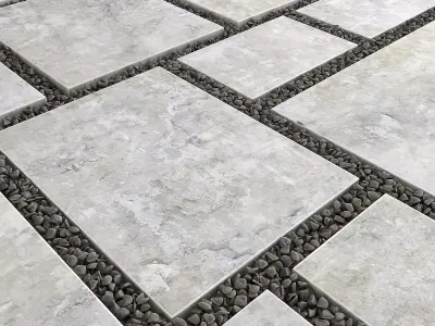 Paving title pebble 3D model