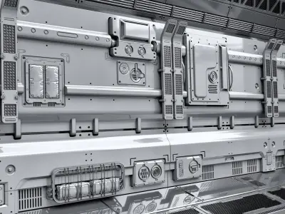 SCI-FI WALL PANELS VOL 04 3D model