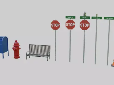 Street Assets 1 3D model