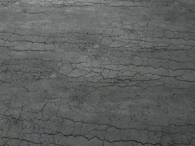 Cracked asphalt scan 45 tile Low-poly 3D model