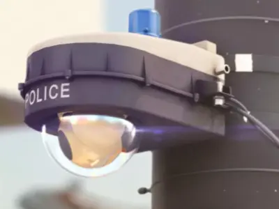 Police Surveillance Camera 3D model