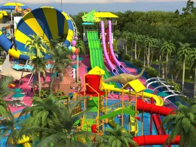 Water park 3D model