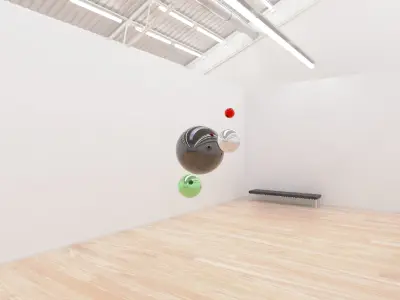 HDRI - Art Museum Gallery Interior 7 - 8192x4096 Texture