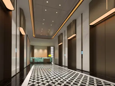 elevator room 02 3D model