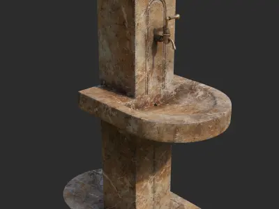 Drinking Fountain 3D model