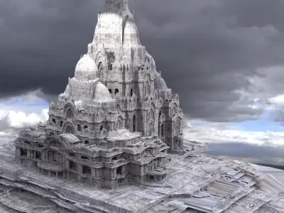 Palace Exterior Towers 3D model