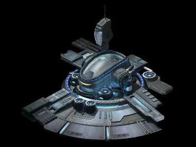 Machinery - Spacecraft - Functional Objects 01 3D model