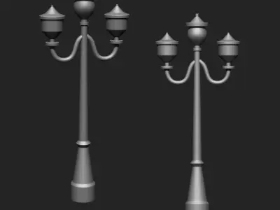 Street Lamps Collection IMM Brush Pack 15 in One 3D model