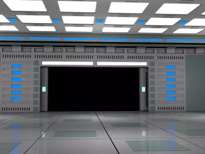 Sci Fi Room Laboratory 3D model