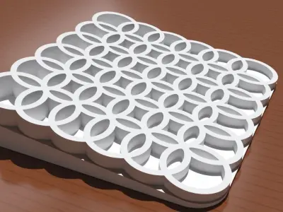 A circle themed doorstop 3D print model