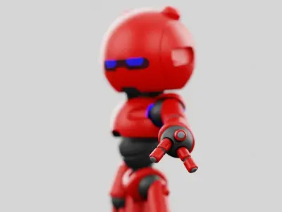 HELL BOY BOT  RIGGED 3D model