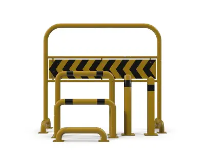 Road Barriers 3D model