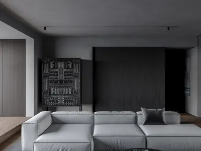Apartment interior scenes          3D model