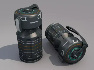 Sci fi Grenade 3D model
