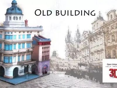Exquisite Old Building 1910 to 1920s  3D model
