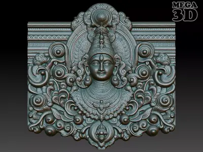 Indian Temple Wall basrelief 09 240613 3D print model