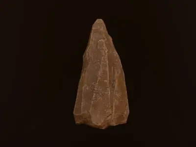 Desert Low Poly Rock Low-poly 3D model