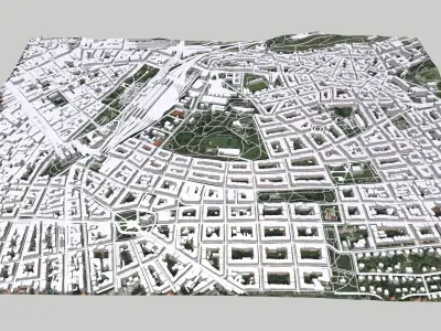 Cityscape Praha Czech Republic 3D model