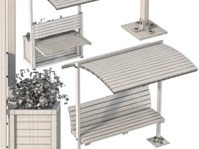 Urban Furniture 04 3D model
