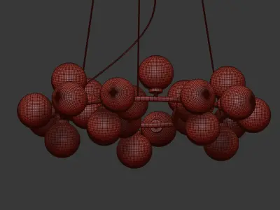 Chandelier Inflora 25 plafonds by Atelier Areti  3D model