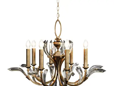 BEVELED ARCS 763 CHANDELIER Low-poly 3D model