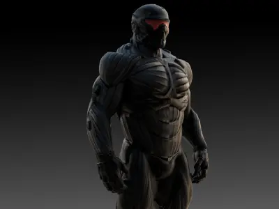 Crysis Nanosuit 3D Model High-Quality Rigged  Low-poly 3D model