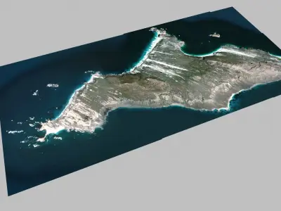 San Miguel island 3D model