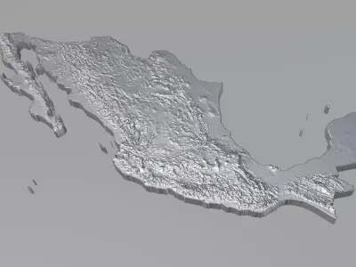 Mexico Terrain Country 3D model