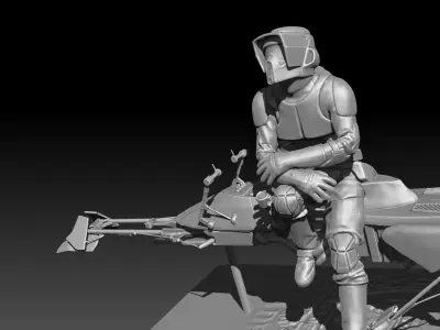 starwars scout trooper 3D print model
