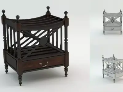 Kavelio Newspaper Rack 3D model