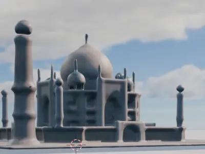 Taj Mahal 3D Model - High-Quality Architectural Asset 3D model