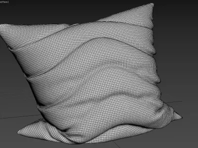 Pillow wavy pillows 3D model