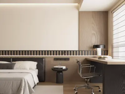 Bedroom interior scenes 3D model